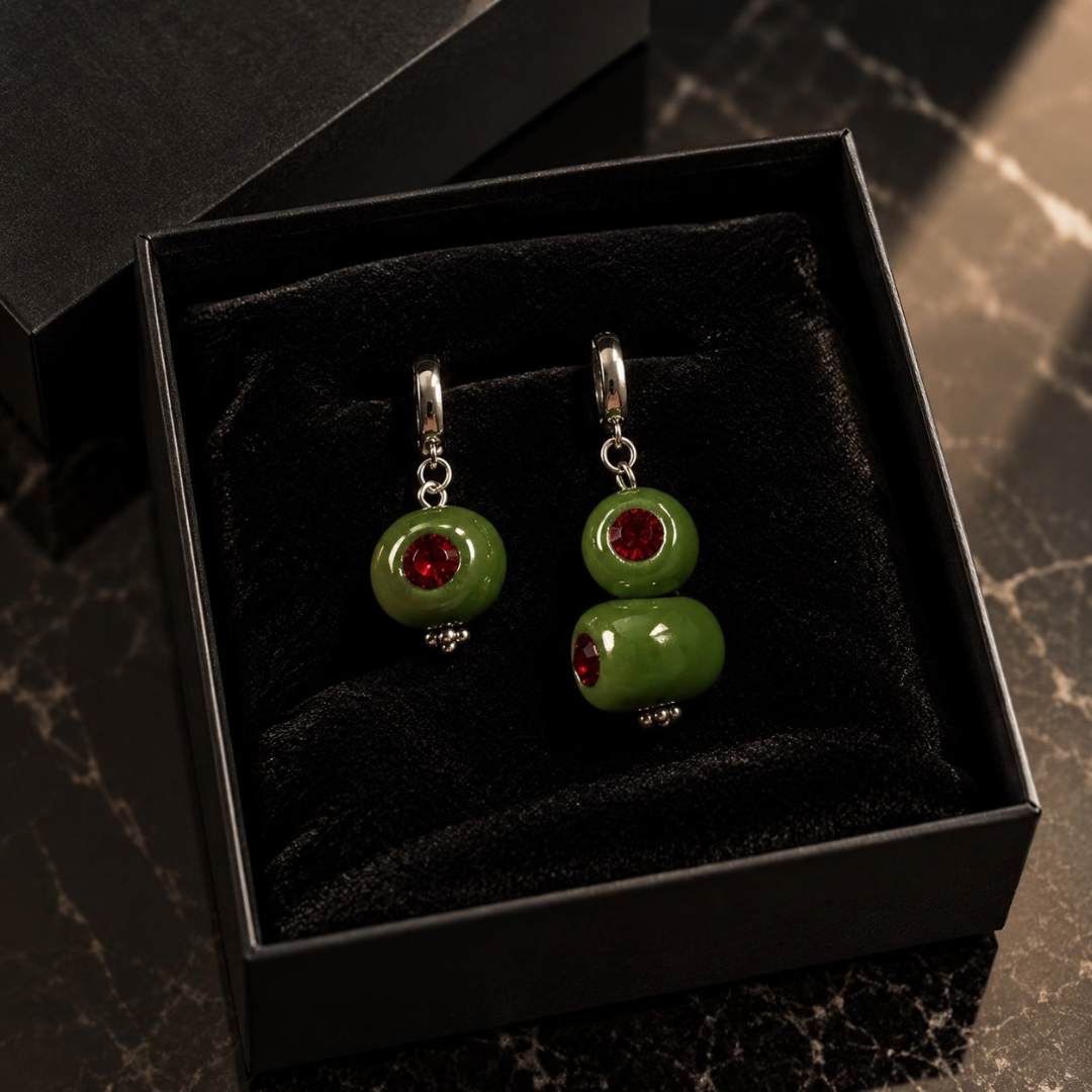 MARTINI KISS SWAROVSKI EARRINGS