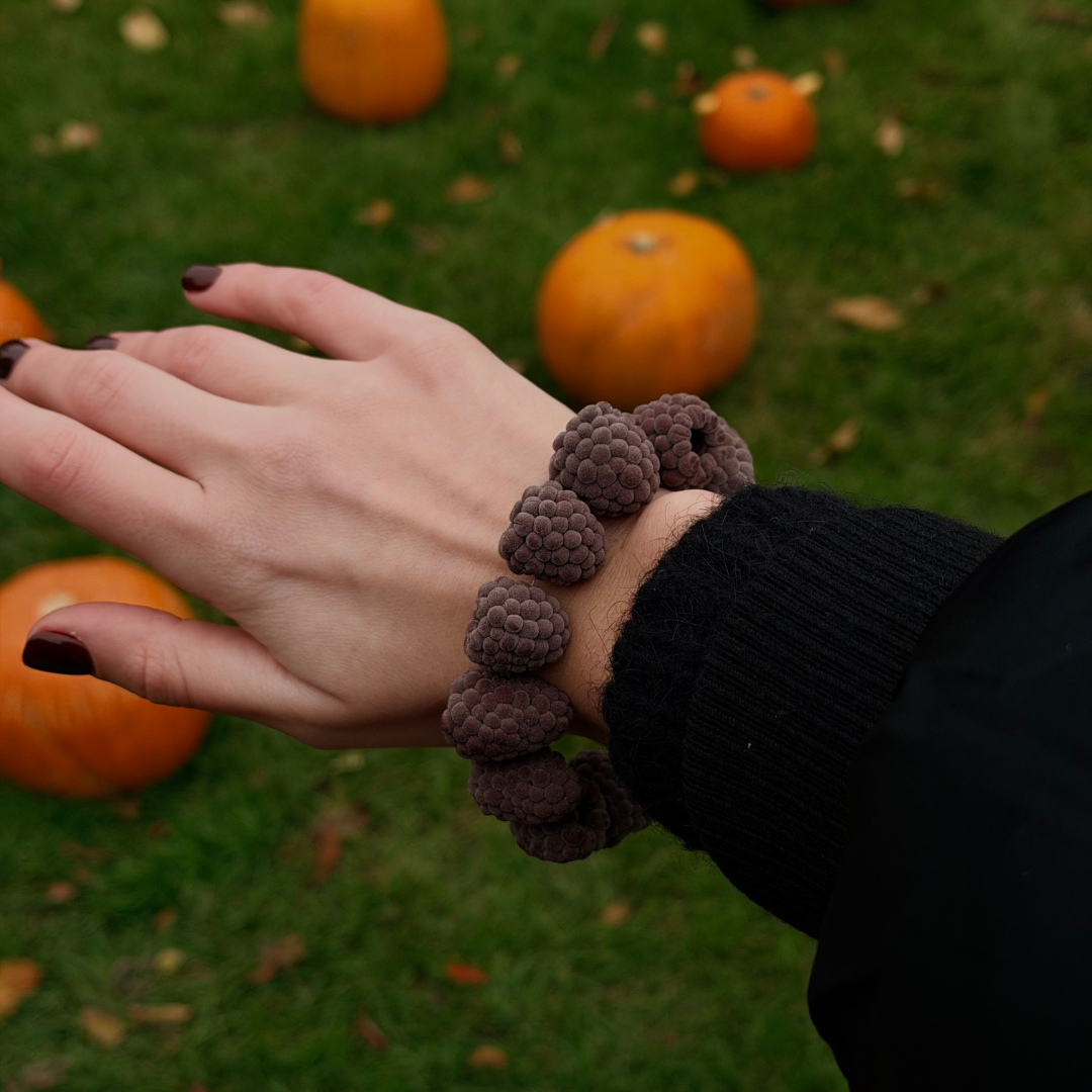 BROWN RASPBERRY BRACELET